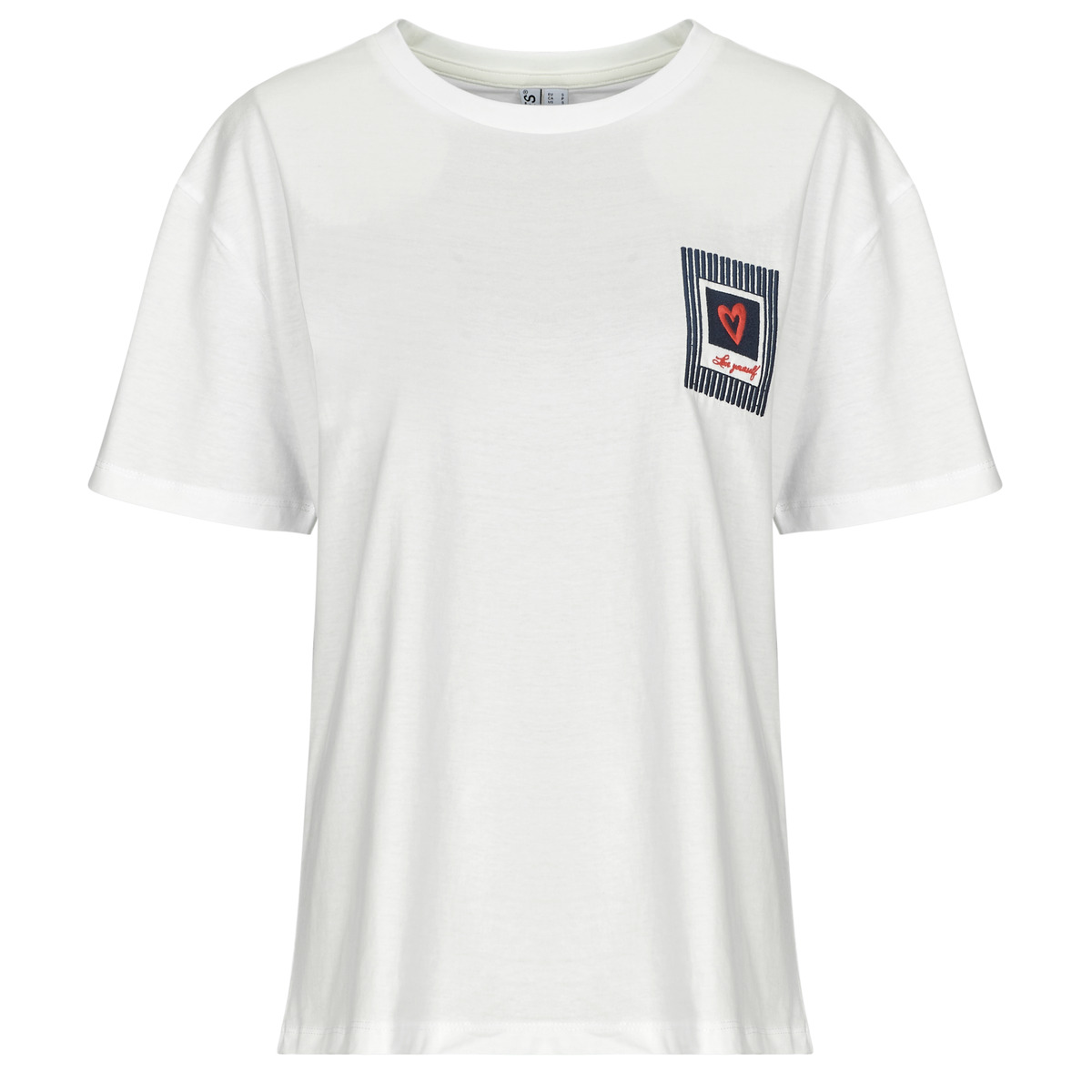 T-shirt με κοντά μανίκια Pieces PCELOISE SS EMB