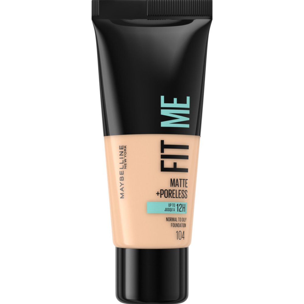Maybelline Fit Me Matte + Poreless Foundation Makeup που Ταυτίζεται Τέλεια με την Επιδερμίδα 30ml