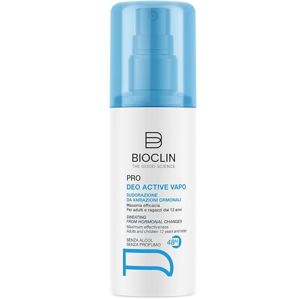 Bioclin Pro Deo Active Vapo 48h Spray Αποσμητικό Σπρέι για την Αντιμετώπιση της Έντονης Εφίδρωσης που Προκαλείται σε Περιόδους Ορμονικών Μεταβολών 100ml