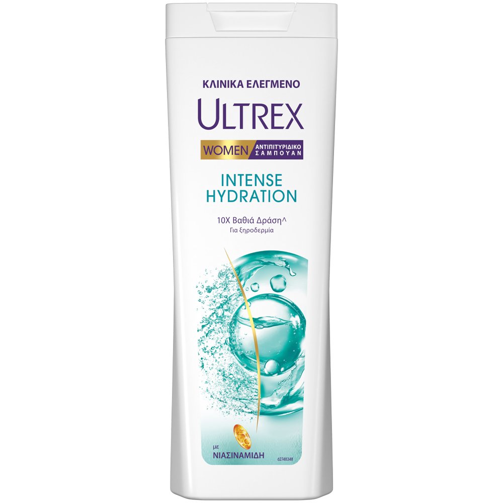 Ultrex Women Intense Hydration Anti-Dandruff Shampoo Αντιπιτυριδικό Σαμπουάν Κατά της Ξηροδερμίας με Εκχύλισμα Κάκτου 360ml