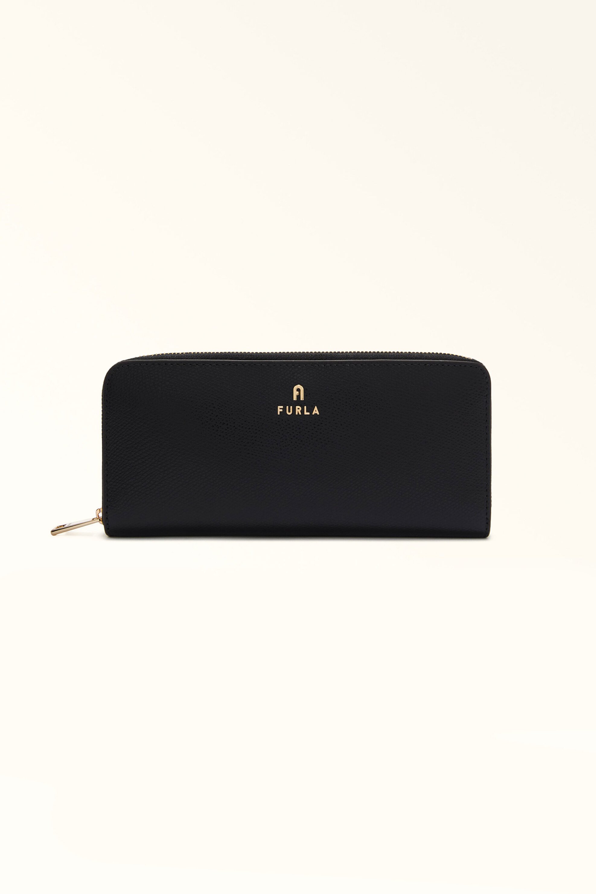 Furla γυναικείο δερμάτινο πορτοφόλι μονόχρωμο "Camelia Zip Around L" | ONE SIZE