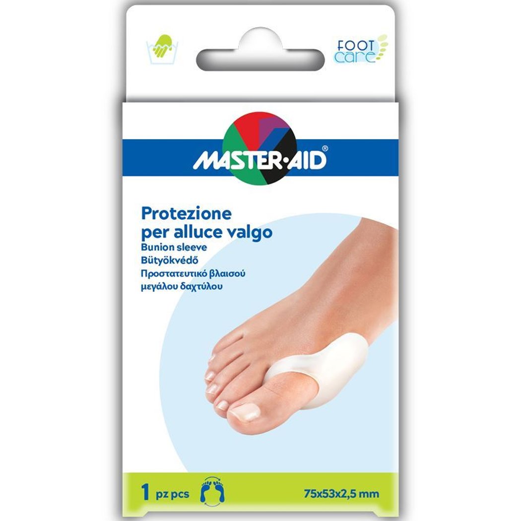 Master Aid Foot Care Προστατευτικό Βλαισού Μεγάλου Δαχτύλου 75x53x2,5 mm 1 Τεμάχιο
