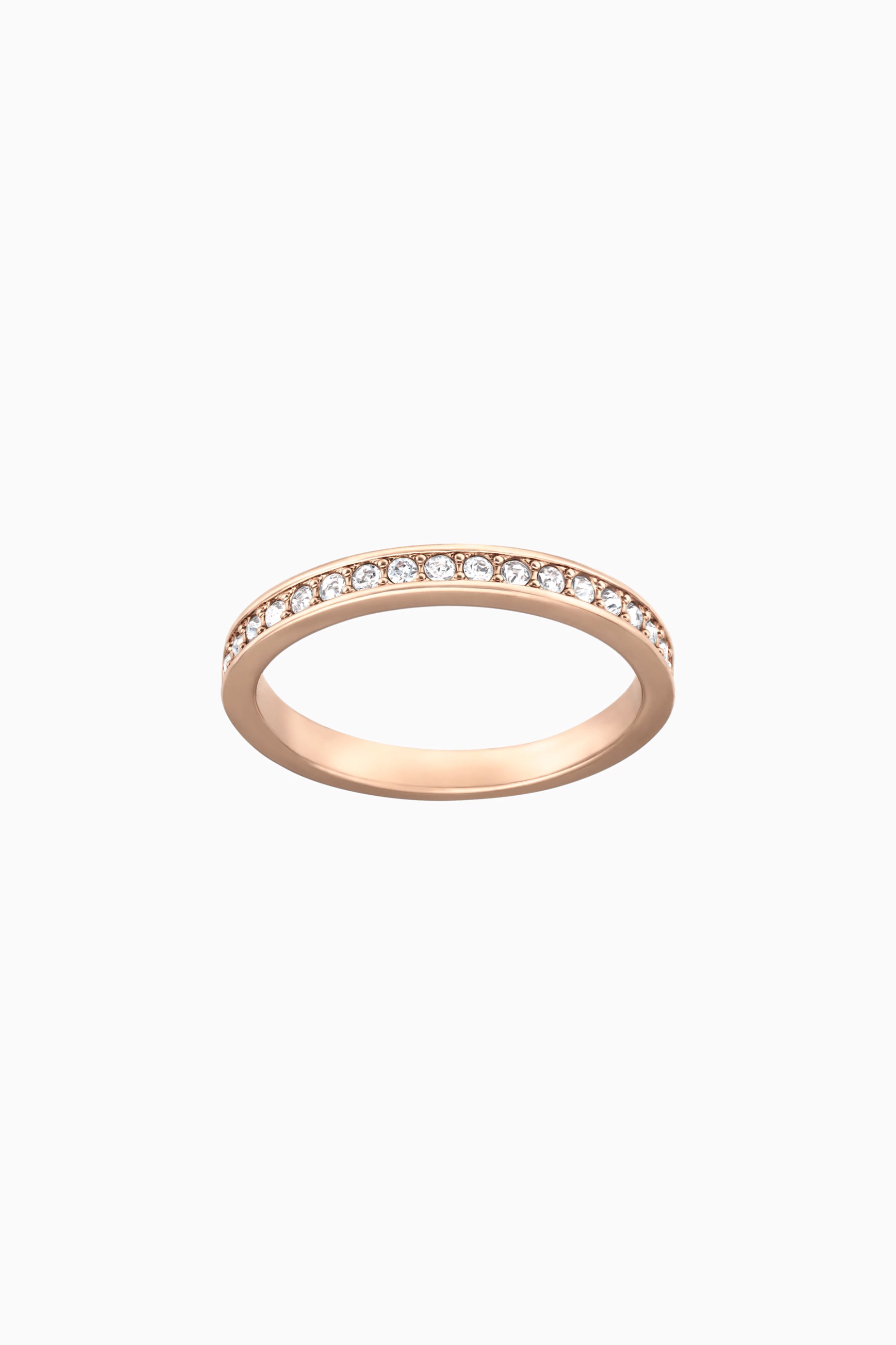 Swarovski Rare Ring, White, Rose-gold tone plated (52)