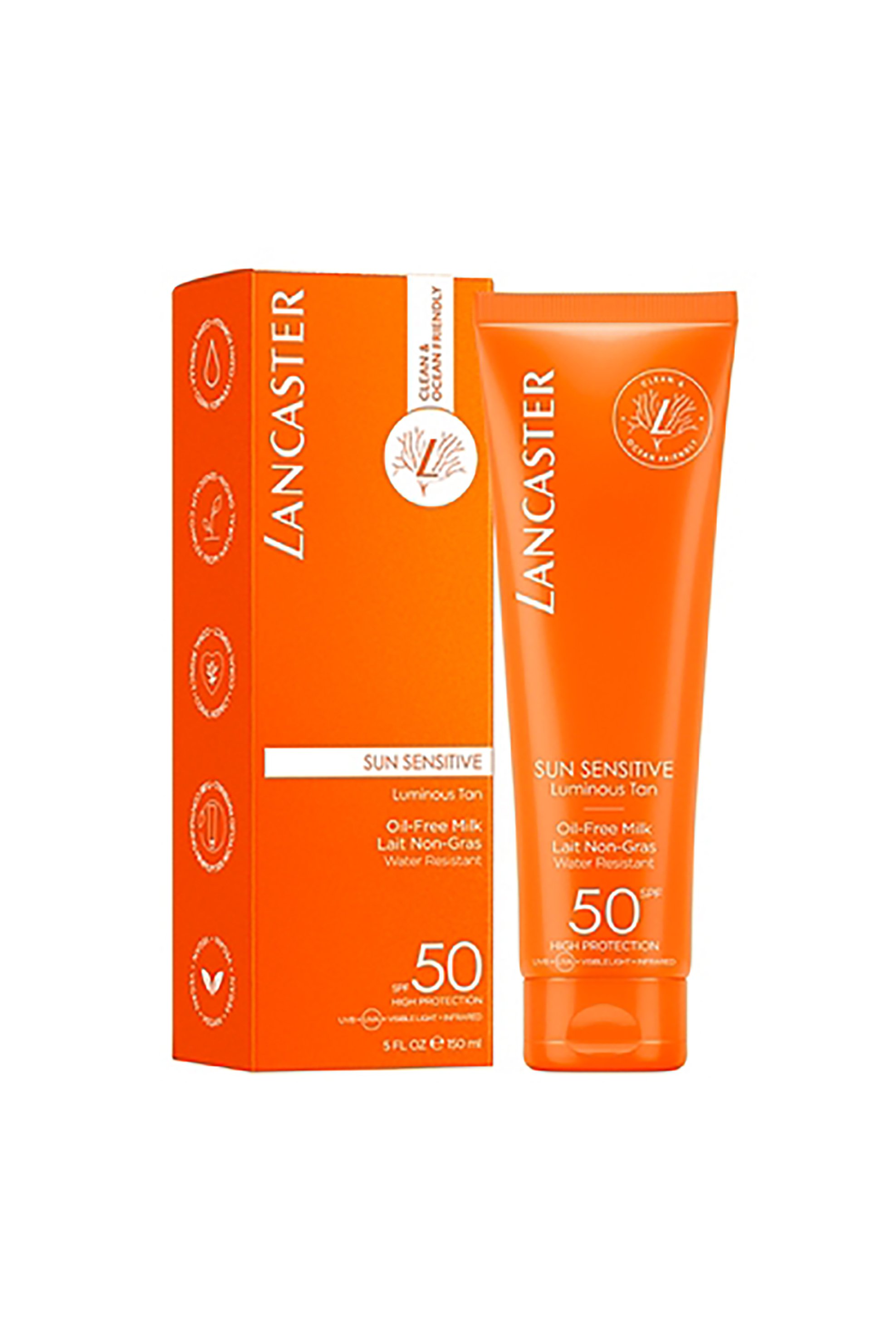 Lancaster Sun Sensitive Oil-Free Body Milk SPF50 150 ml