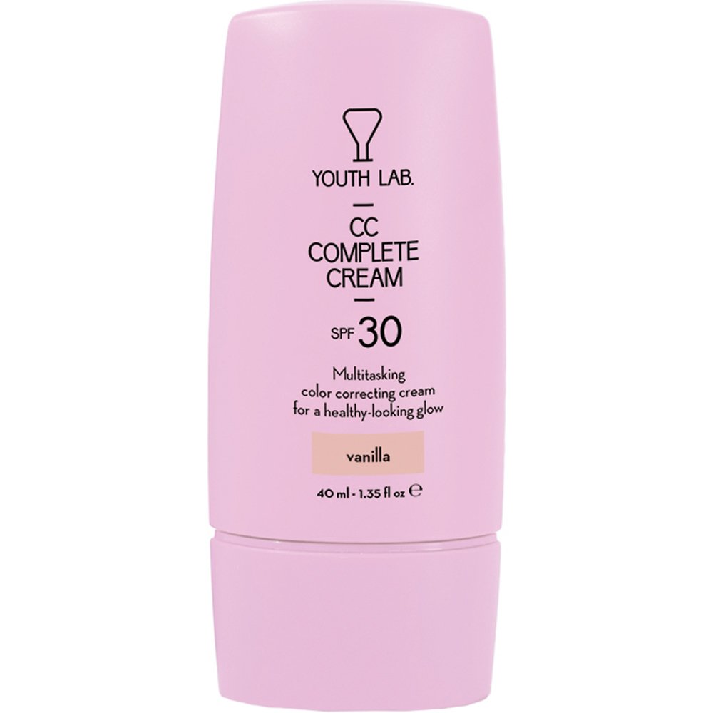 Youth Lab CC Complete Cream Spf30 Ενυδατική Κρέμα Προσώπου Κατά των Κηλίδων & των Ατελειών για Ομοιόμορφο Τόνο Υψηλής Προστασίας με Χρώμα 40ml - Vanilla (Light)
