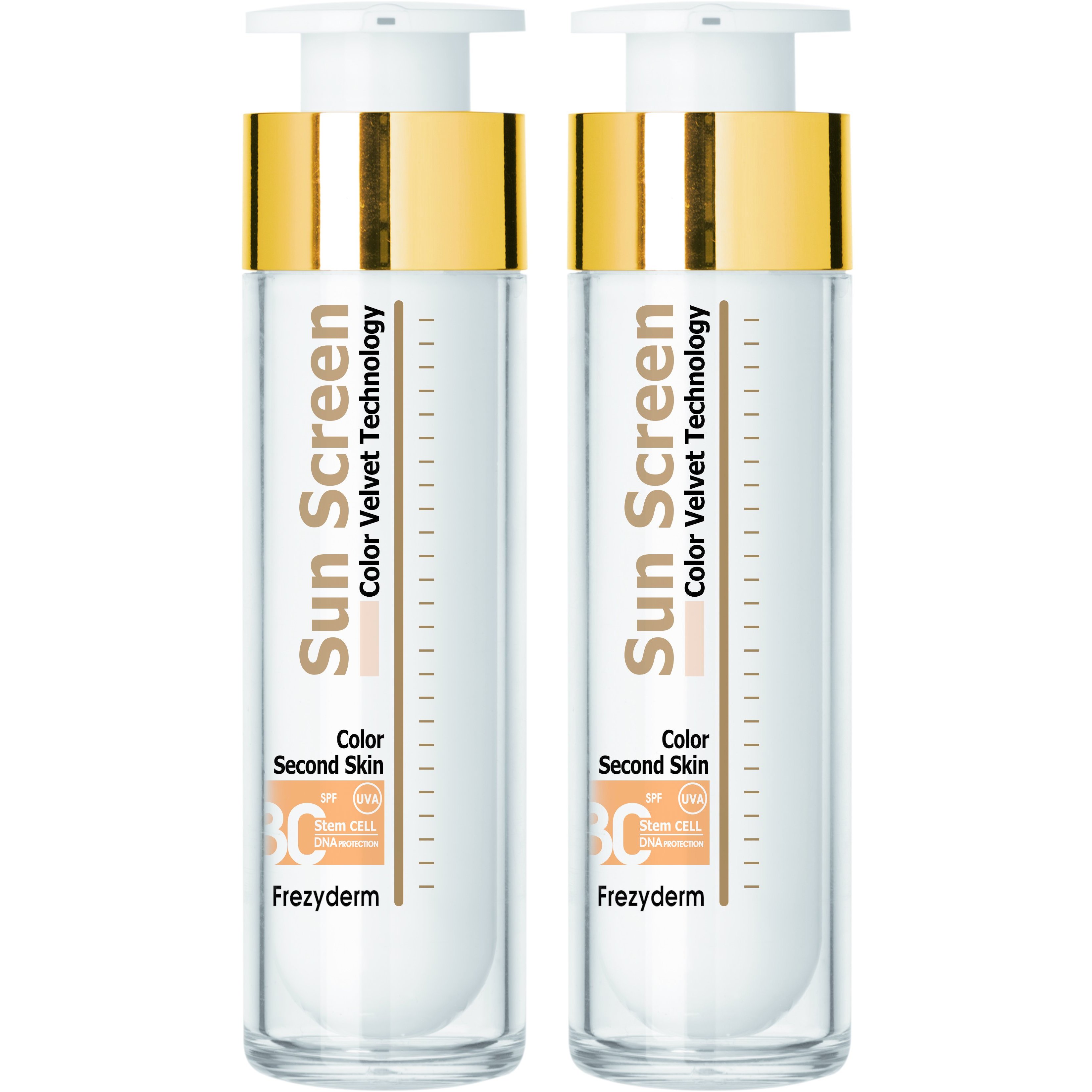 Σετ Frezyderm Sun Screen Color Velvet Face Spf30, 2x50ml,Αντηλιακή Προσώπου με Χρώμα, Υψηλής Προστασίας & Βελούδινης Υφής