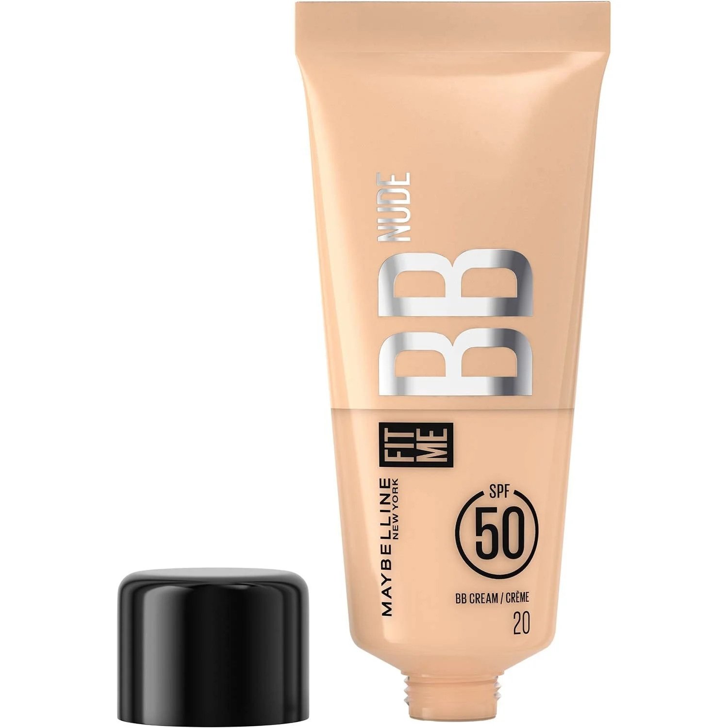 Maybeline Fit Me Nude BB Cream Spf50 Κρέμα Προσώπου Υψηλής Προστασίας με Χρώμα για Φυσική Κάλυψη 30ml - 20