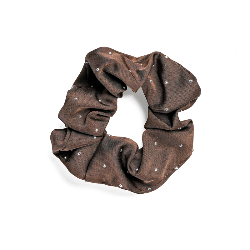 Σατέν Scrunchie Με Στρας