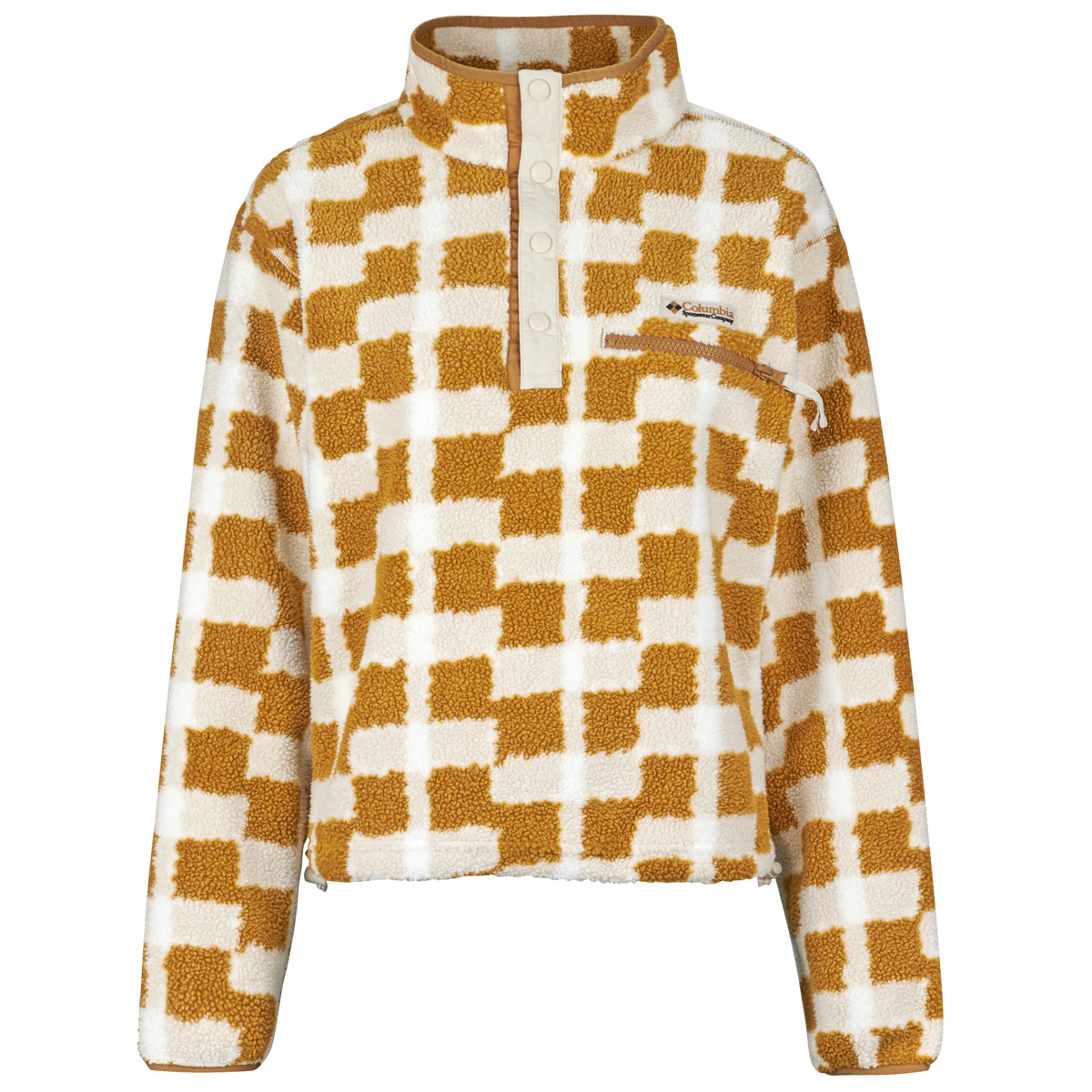 Fleece Columbia Helvetia II Printed Cropped Half Snap