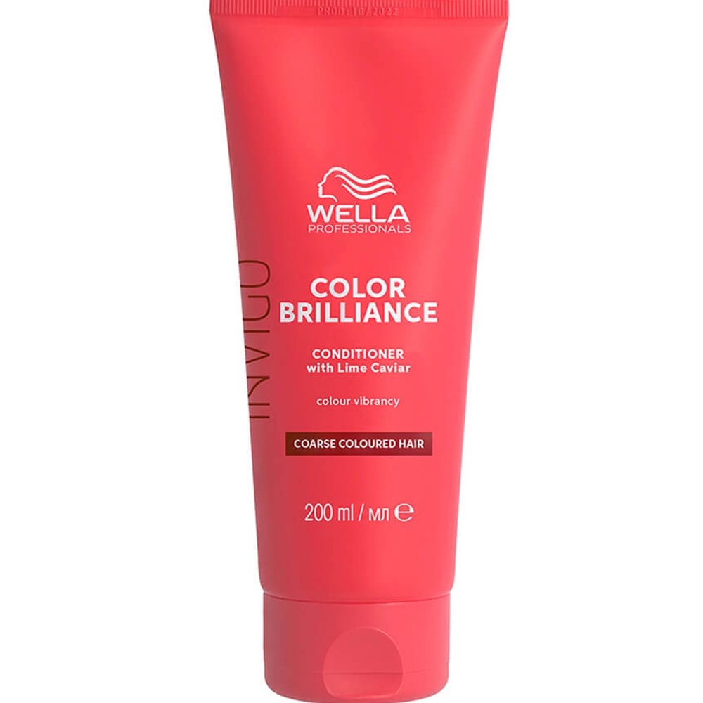 Wella Professionals Invigo Color Brilliance Conditioner With Lime Caviar Coarse Coloured Hair Μαλακτική Κρέμα για Βελτίωση της Ζωντάνιας του Χρώματος σε Βαμμένα Δύσκολα - Σκληρά Μαλλιά 200ml