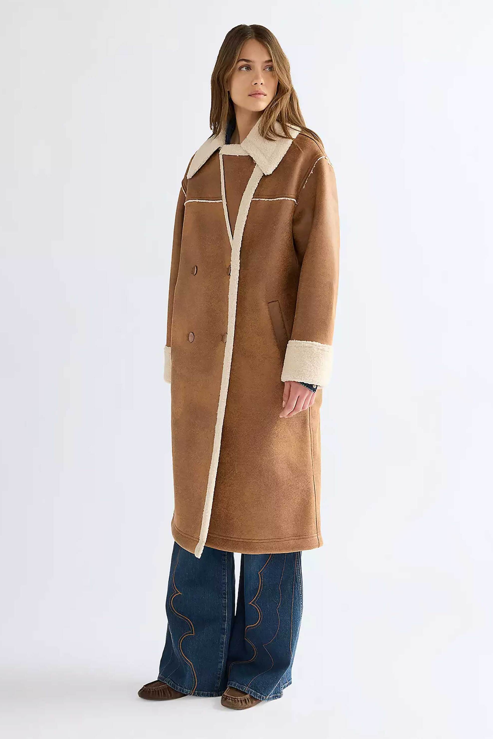 Wrangler® γυναικείο παλτό με μπουκλέ λεπτομέρειες Relaxed Fit "Wrange"
