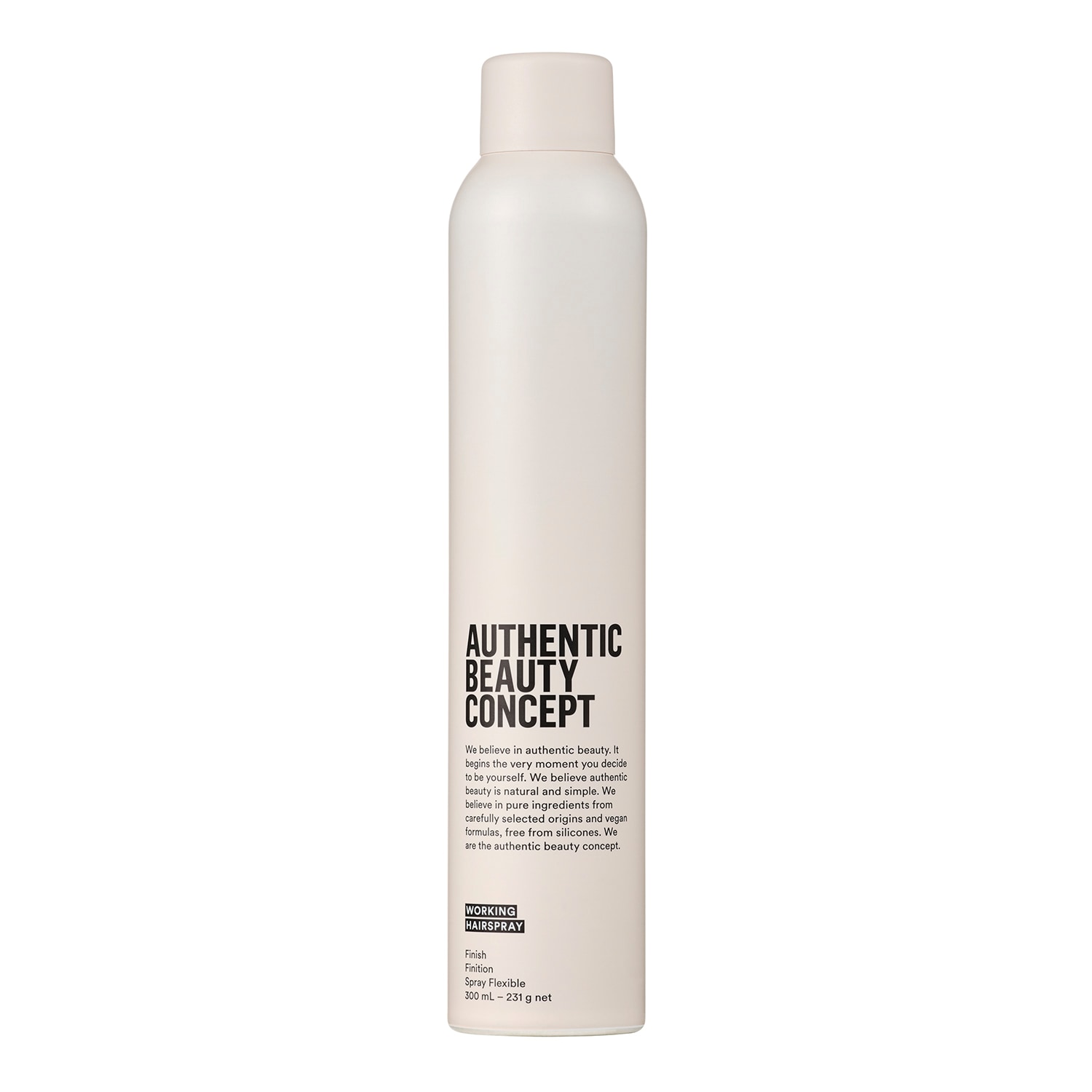 Authentic Beauty Concept - Working Hairspray - Λεπτή λακ με ευέλικτο κράτημα & προσαρμοσμένο φινίρισμα | 300 ml