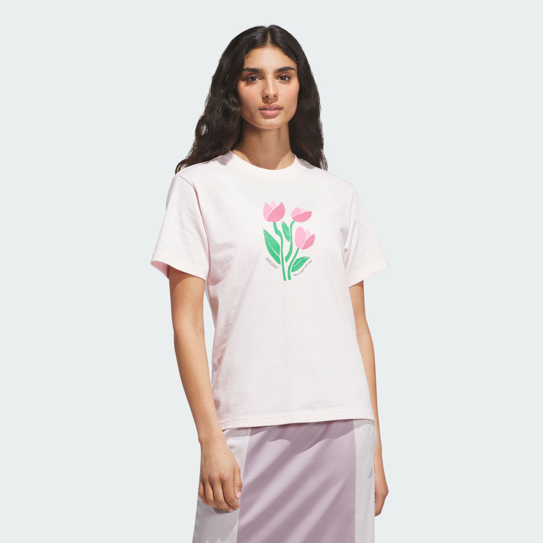 ΜΠΛΟΥΖΑ ΜΕ FLORAL ΓΡΑΦΙΚΑ BLOOM AT YOUR OWN PACE