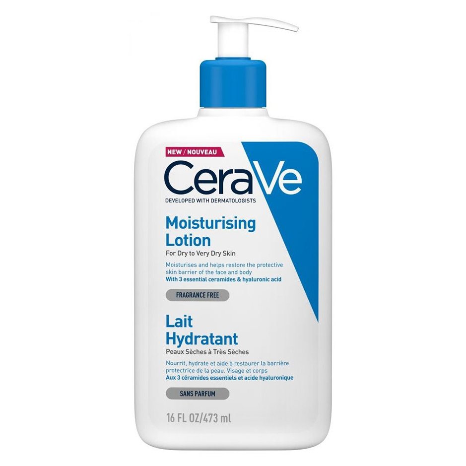 CeraVe Moisturising for Dry to Very Dry Skin Face & Body​​​​​​​ Lotion Ενυδατικό Γαλάκτωμα Προσώπου & Σώματος για Ξηρή εώς Πολύ Ξηρή Επιδερμίδα 473ml