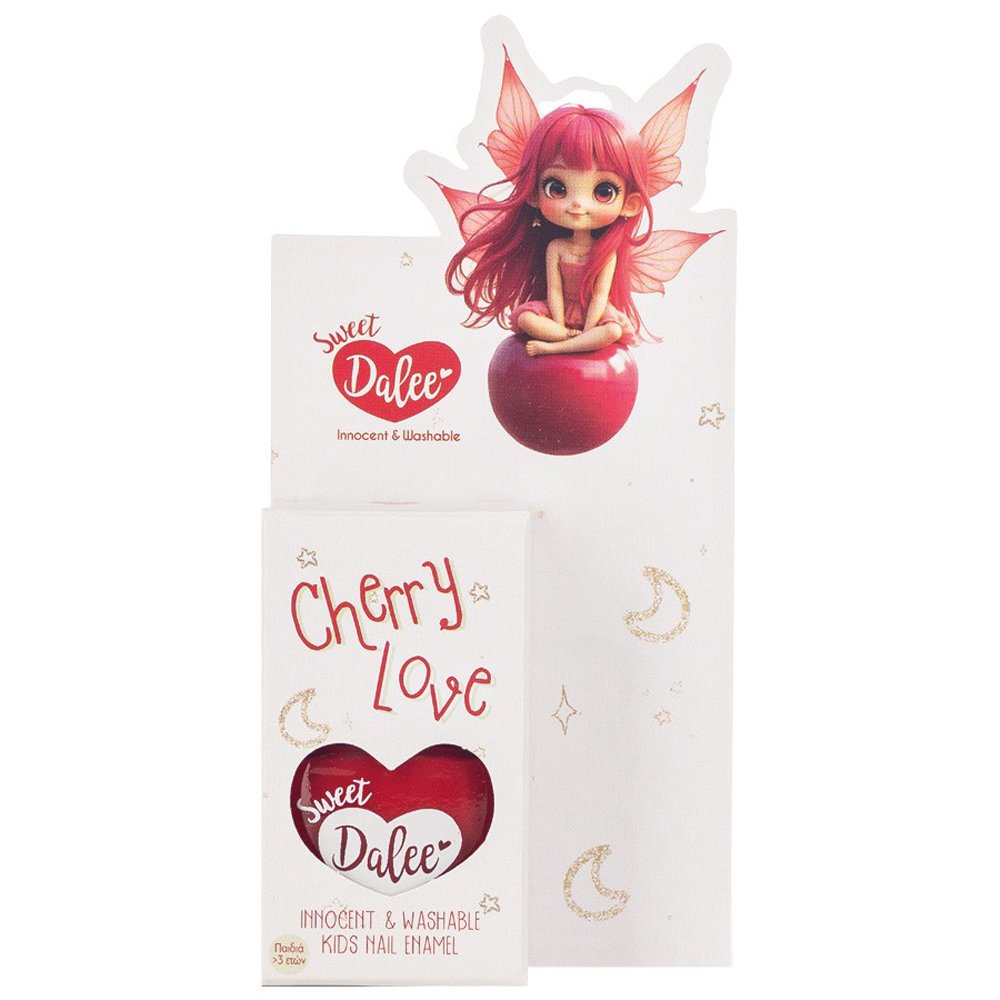 Sweet Dalee Nail Polish Παιδικό, Οικολογικό, Μη Τοξικό Βερνίκι Νυχιών με Βάση το Νερό  12ml - 904 Cherry Love