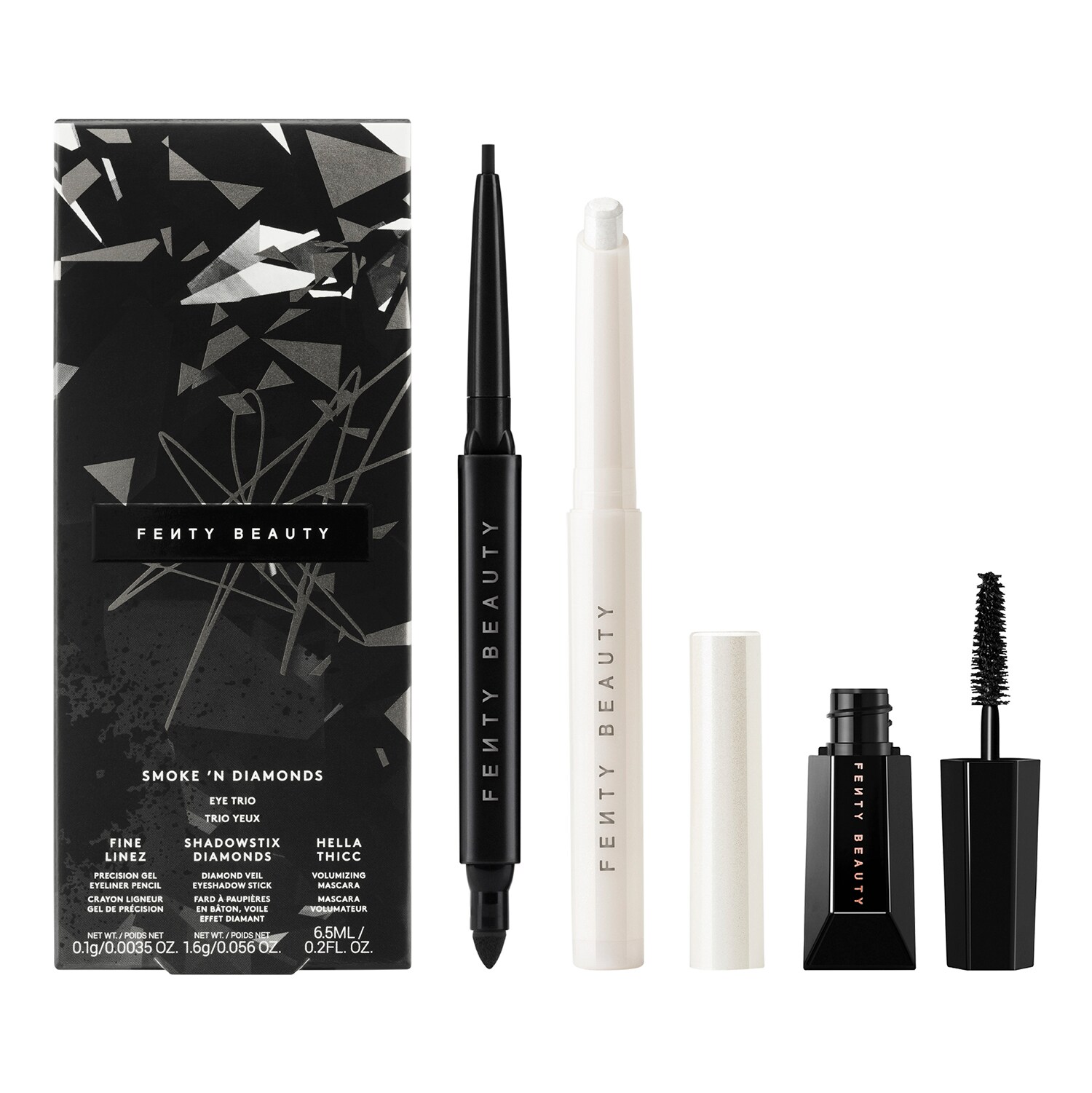 Fenty Beauty - Midnight Diamonds - Smoke 'N Diamonds Σετ Smokey Eye | 6.5 ml + 1.6 g + 0.1 g