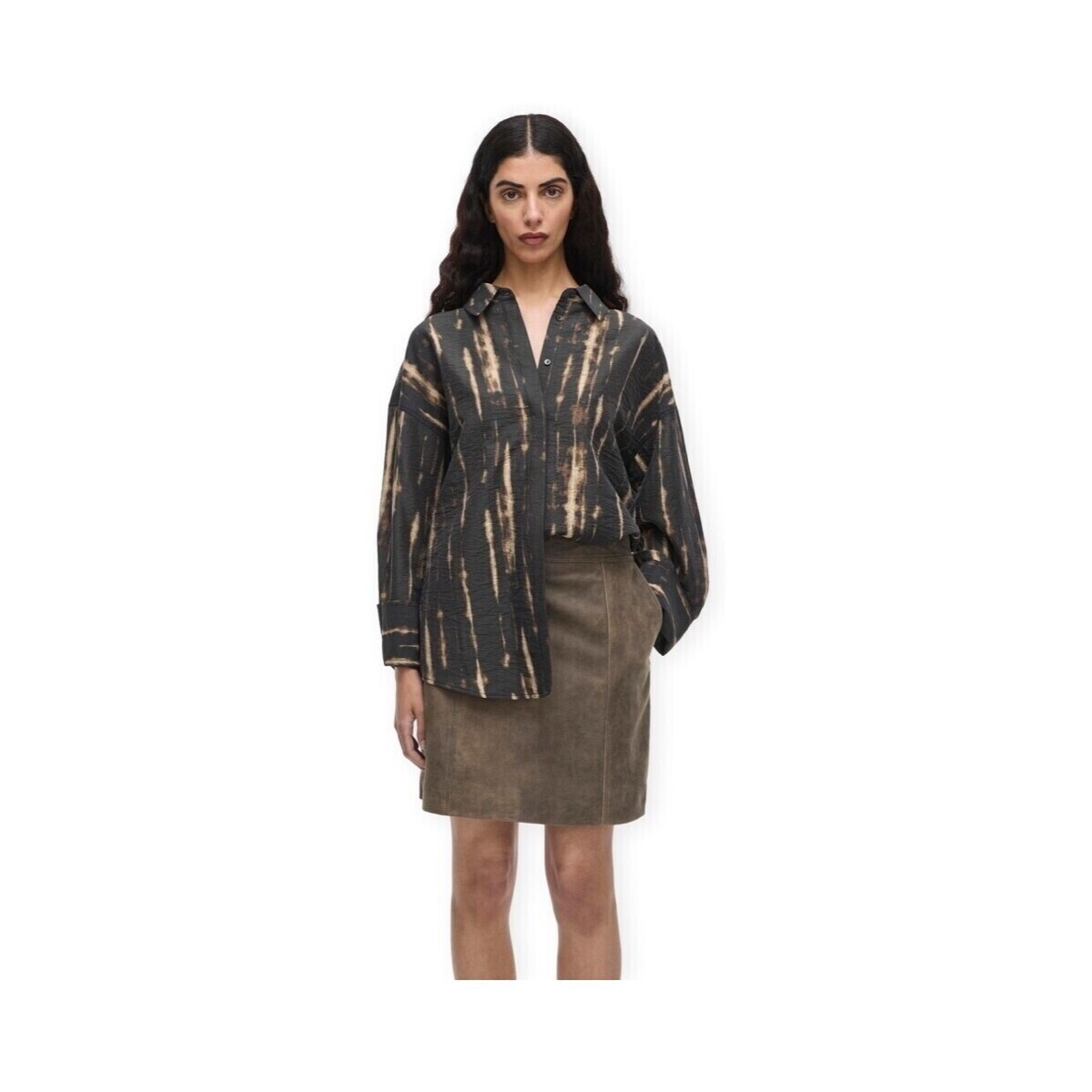 Μπλούζα Rouge Edit Alinine Print Shirt - Meteorite