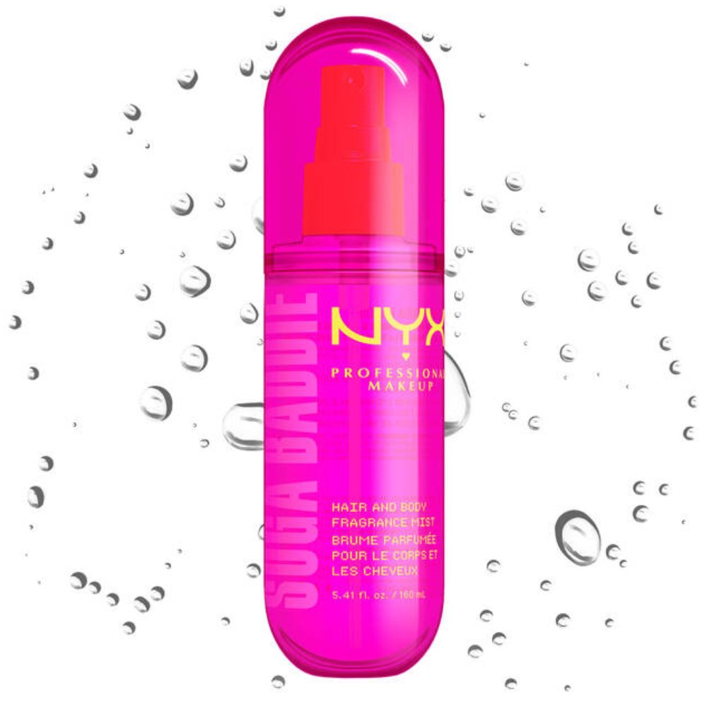Nyx Professional Makeup Hair & Body Fragrance Mist Ενυδατικό Σπρέι για Μαλλιά & Σώμα με Άρωμα Γλυκιάς Βανίλιας & Σαντιγί 160ml - Suga Baddie