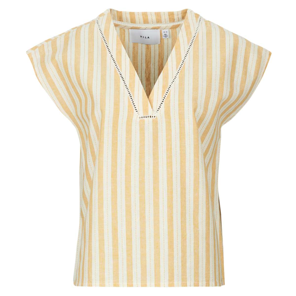 Μπλούζα Vila VISELDIA V-NECK S/S TOP