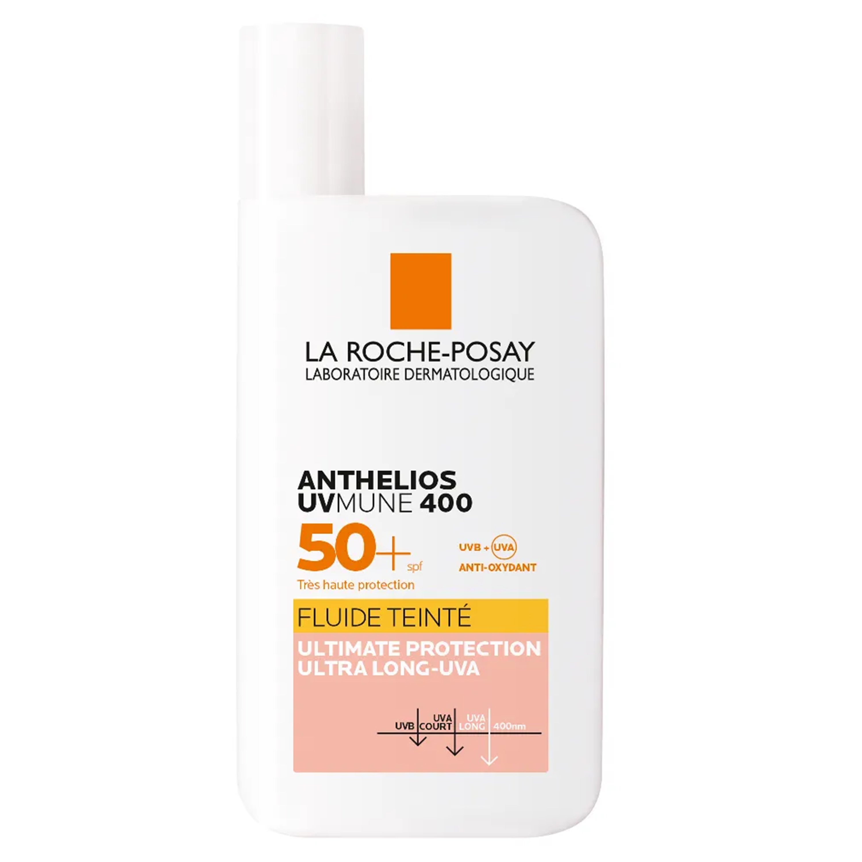La Roche Posay Anthelios UVMune 400 Spf50+ Tinted Fluide Αντηλιακό Προσώπου Πολύ Υψηλής Αντηλιακής Προστασίας με Χρώμα 50ml