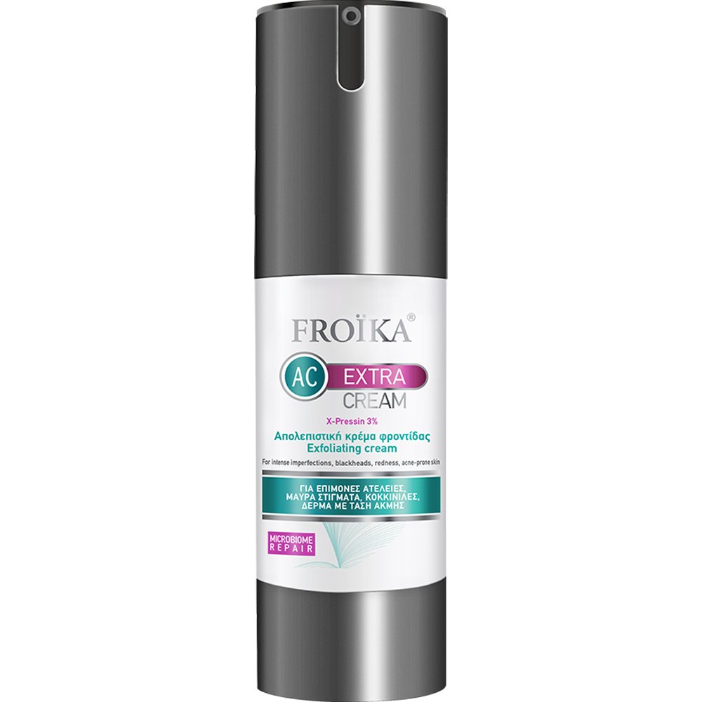 Froika AC Extra Cream X-Pressin 3% Exfoliating Cream Ήπια Απολεπιστική & Αναπλαστική Κρέμα Φροντίδας για Επίμονες Ατέλειες 30ml