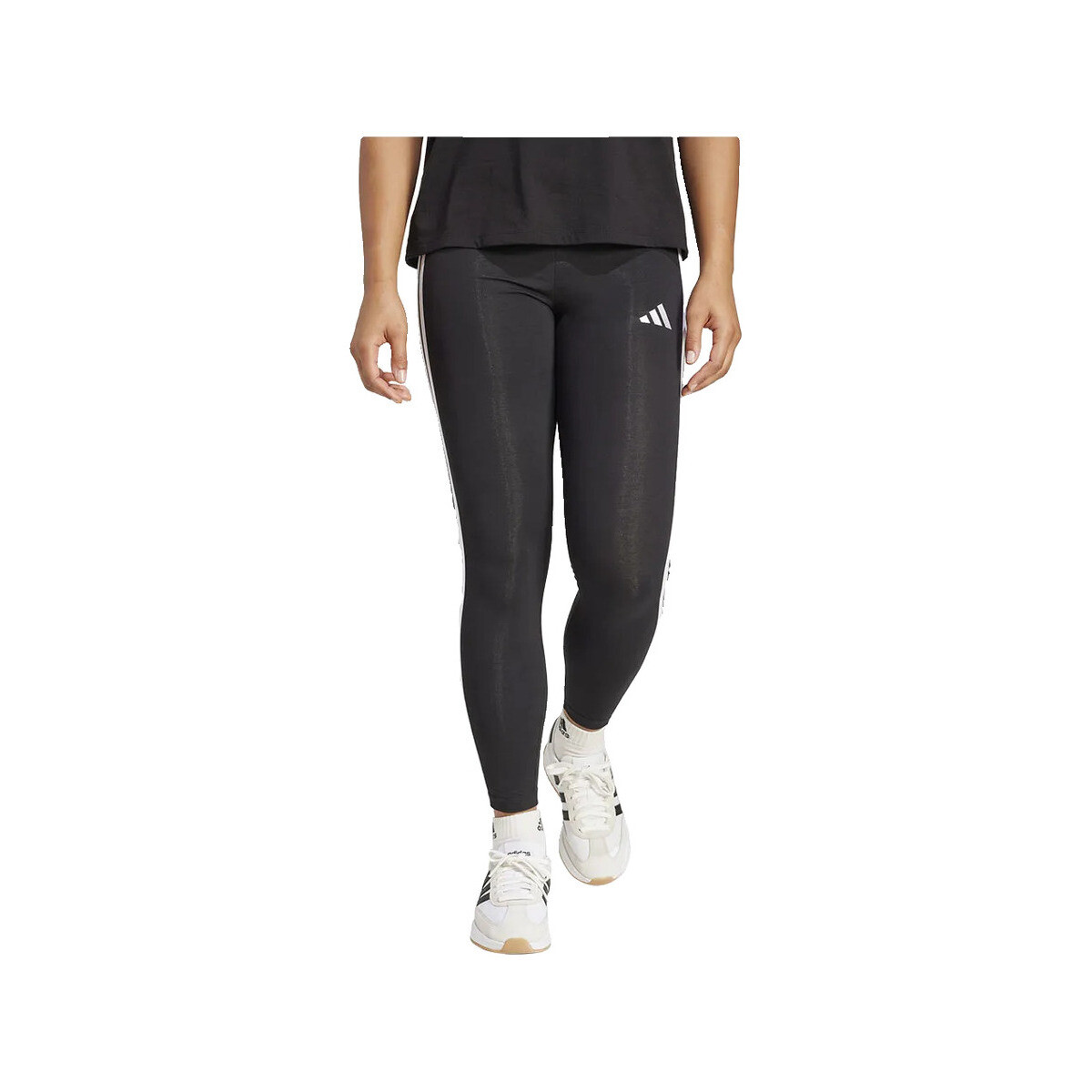 Καλσόν adidas Legginsy Essentials 3-Stripes Cotton taille haute