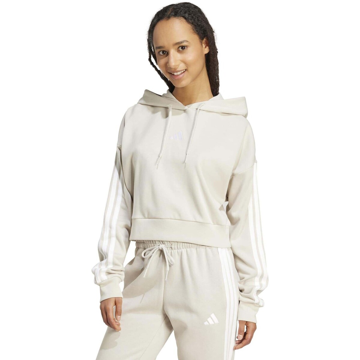 Fleece adidas W 3S Ft Cro Hd
