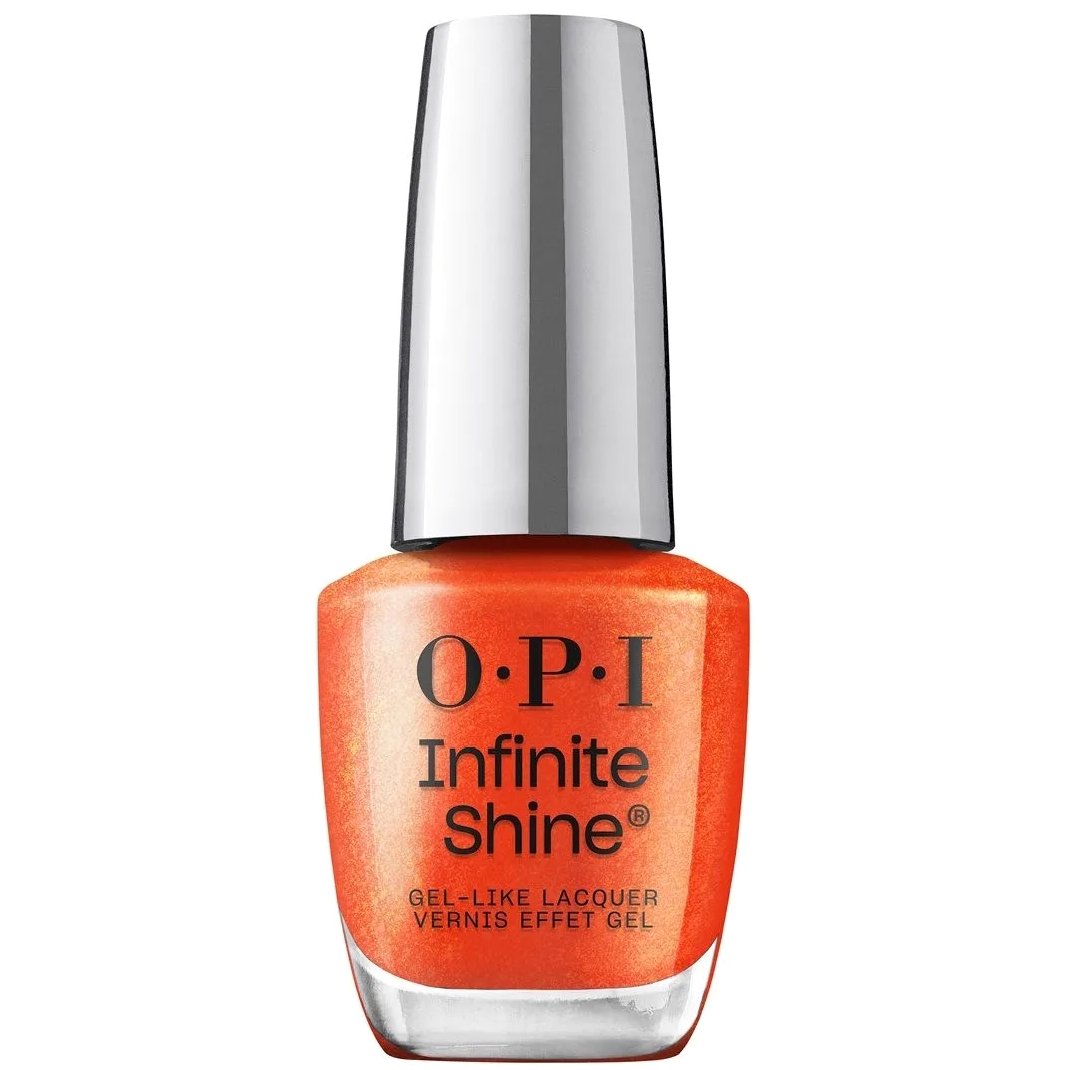 OPI Infinite Shine Nail Polish Βερνίκι Νυχιών με Λαμπερή Gel Όψη & Διάρκεια έως 11 Ημέρες 15ml - Shock em Orange