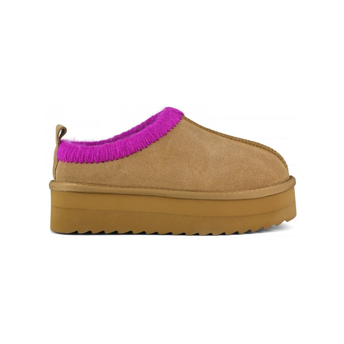 Παντόφλες Colors of California Eggy platform bold stitching