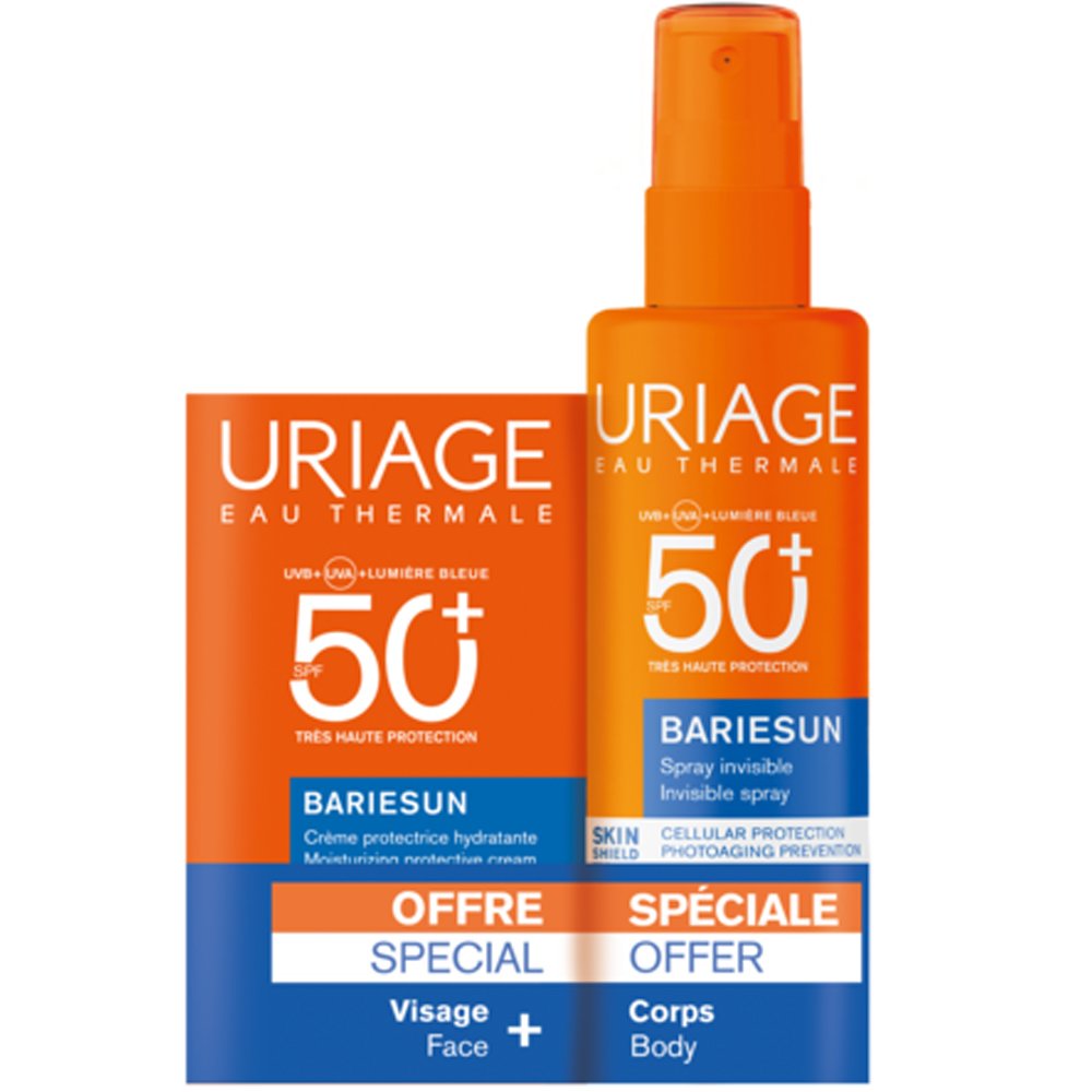 Uriage Promo Bariesun Invisible Scented Spf50+ Dry Touch Spray 200ml & Δώρο Moisturizing Spf50+ Protective Cream 50ml