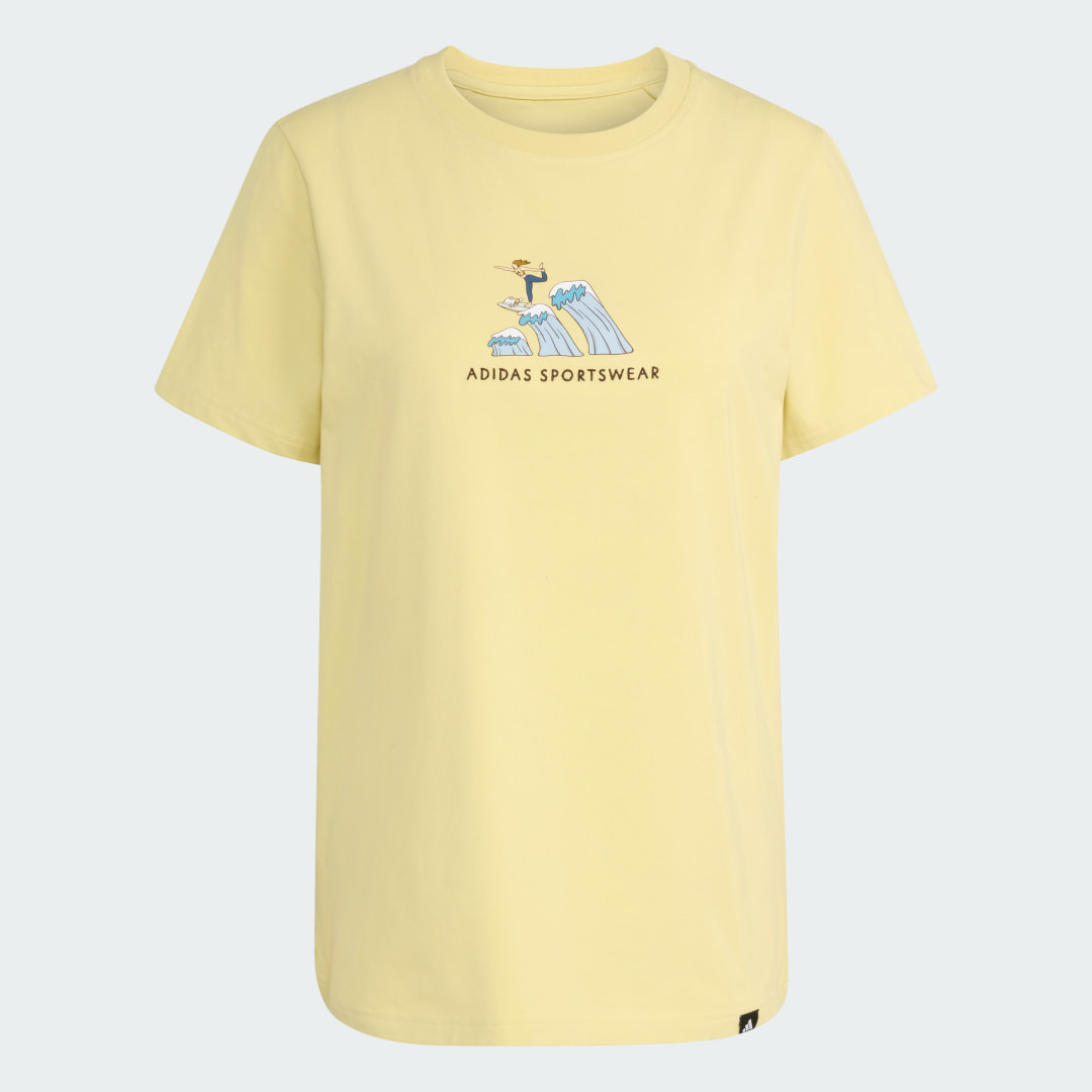 Codes Doodle Surf Graphic T-Shirt
