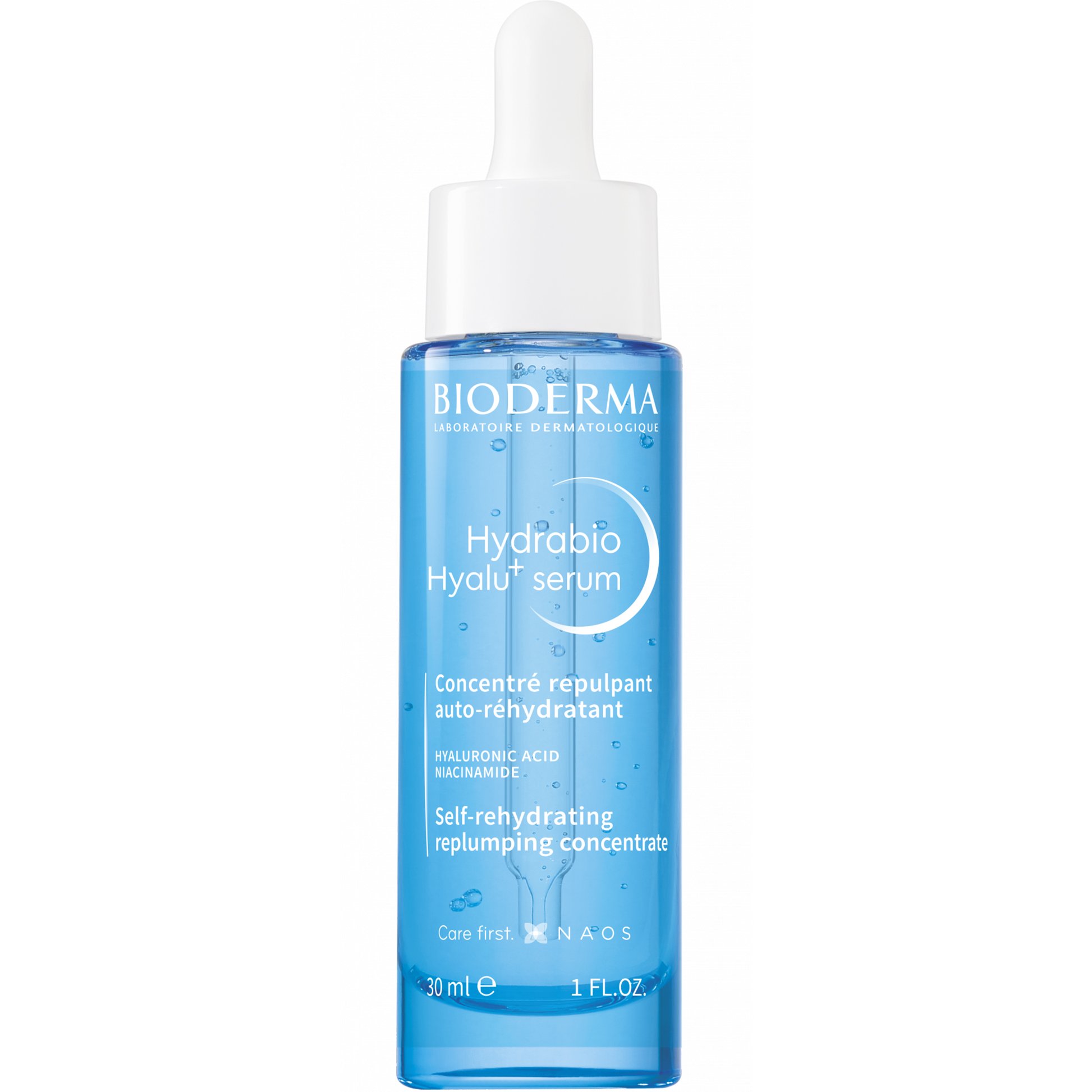 Bioderma Hydrabio Hyalu+ Serum Self-Rehydrating Replumping Concentrate Ενυδατικός Ορός Προσώπου με Υαλουρονικό Οξύ & Νιασιναμίδη 30ml