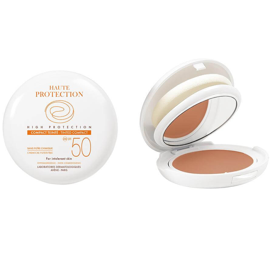 Avene High Protection Compact Spf50 Dore Make-up με Υψηλή Αντηλιακή Προστασία & Μακιγιάζ του μη Ανεκτικού Δέρματος του Προσώπου 10gr