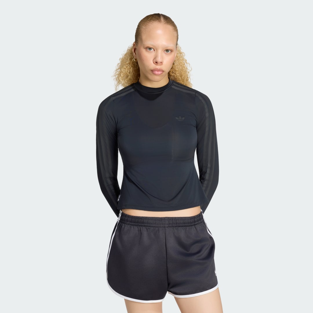 ΗΜΙΔΙΑΦΑΝΗΣ ΜΑΚΡΥΜΑΝΙΚΗ ΜΠΛΟΥΖΑ ADIDAS ORIGINALS BY JENNIE