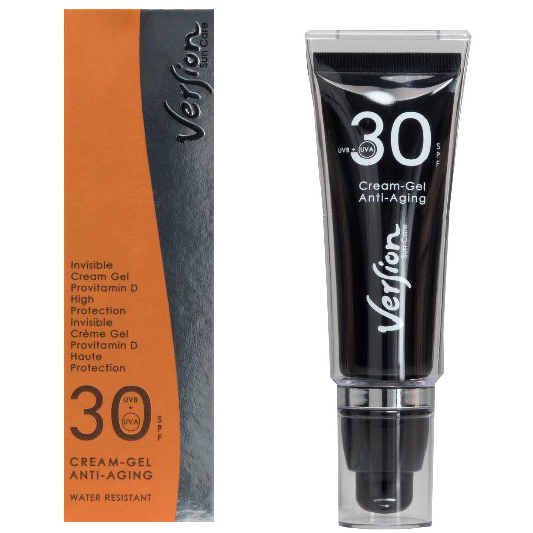 Version Cream Gel Anti Aging Spf30 Αντηλιακή Κρέμα - Gel Υψηλής Προστασίας για Όλους τους Τύπους Δέρματος 50ml