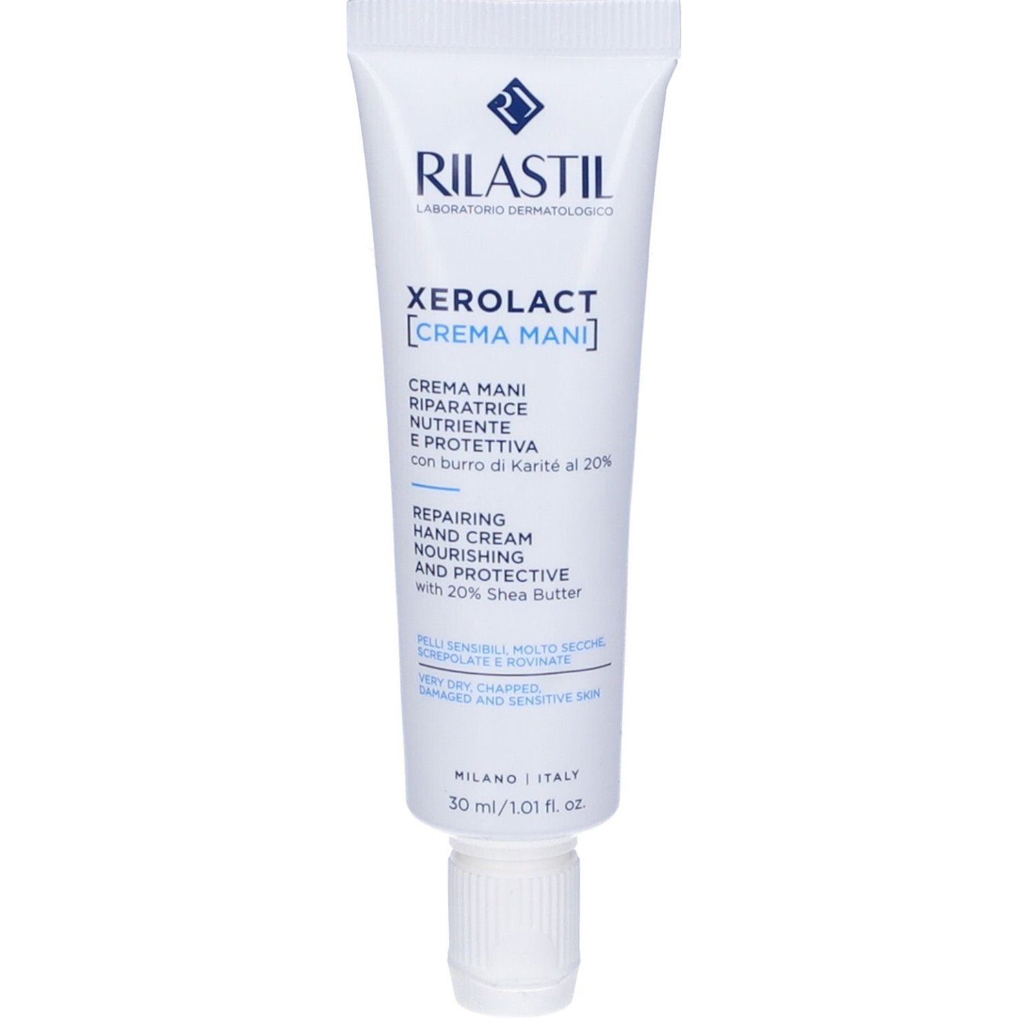 Rilastil Xerolact Repairing Hand Cream Nourishing & Protective Επανορθωτική Κρέμα για Πολύ Ξηρά & Σκασμένα Χέρια 1 Τεμάχιο