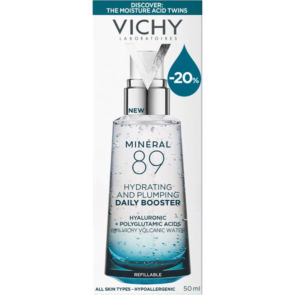 Vichy Promo Mineral 89 Serum Καθημερινό Booster Προσώπου Ενυδάτωσης & Ελαστικότητας, για Όλους τους Τύπους Επιδερμίδας 50ml