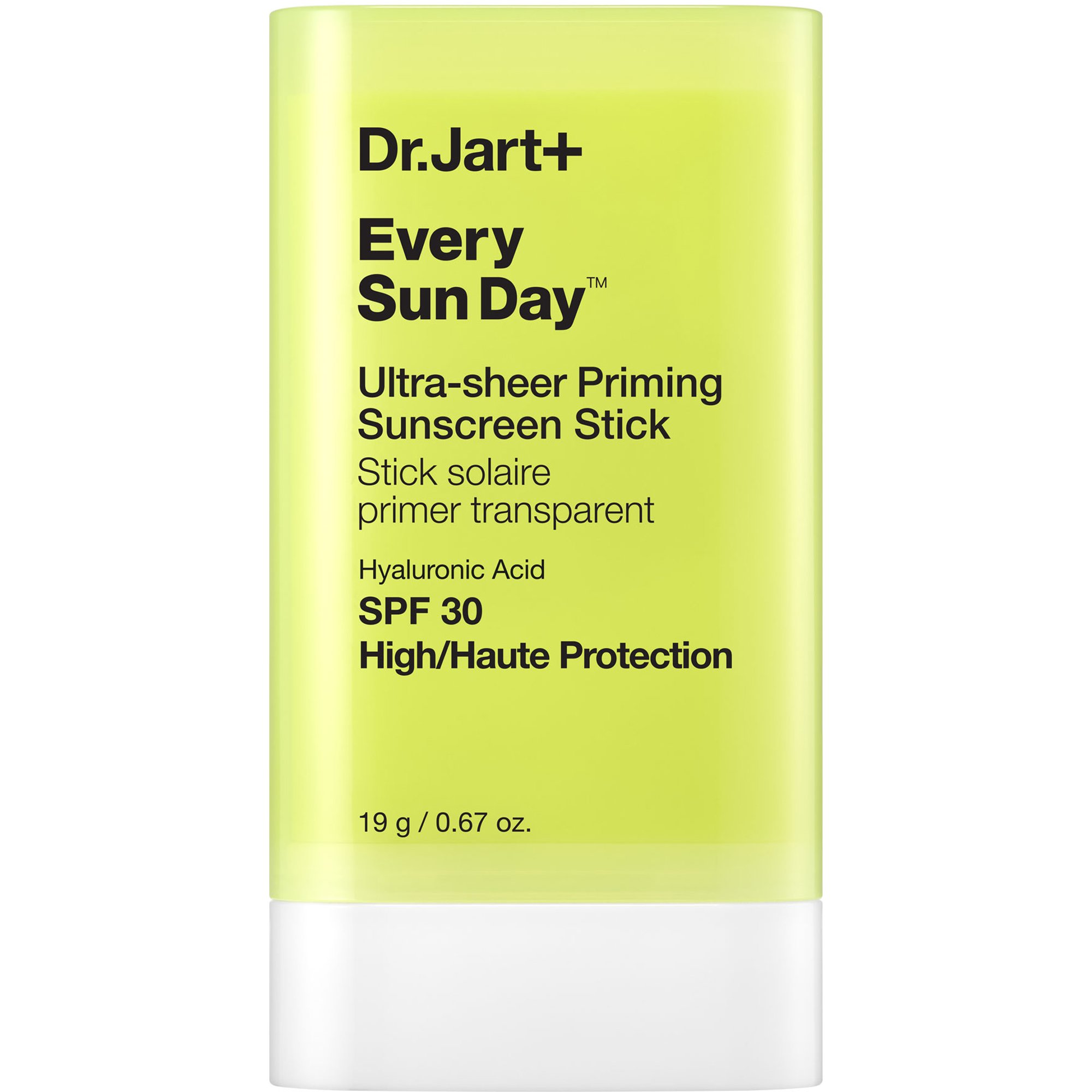 Dr.Jart+ Every Day Sun Day Ultra Sheer Priming Spf30 Sunscreen Stick Ελαφριάς Υφής Balm Stick Υψηλής Προστασίας με Υαλουρονικό Οξύ για Ενυδάτωση & Προετοιμασία της Επιδερμίδας για Απαλή & Ανάλαφρη Τοποθέτηση Make Up 19g