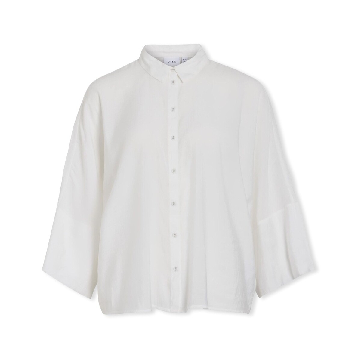 Μπλούζα Vila Aspyn 3/4 Loose Shirt - Cloud Dancer