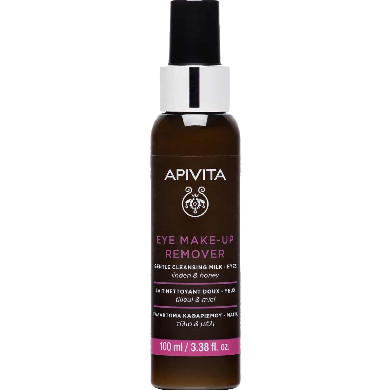 Apivita Gentle Eye Make-Up Remover With Honey & Linden Απαλό Γαλάκτωμα Ντεμακιγιάζ Ματιών με Μέλι & Τίλιο 100ml