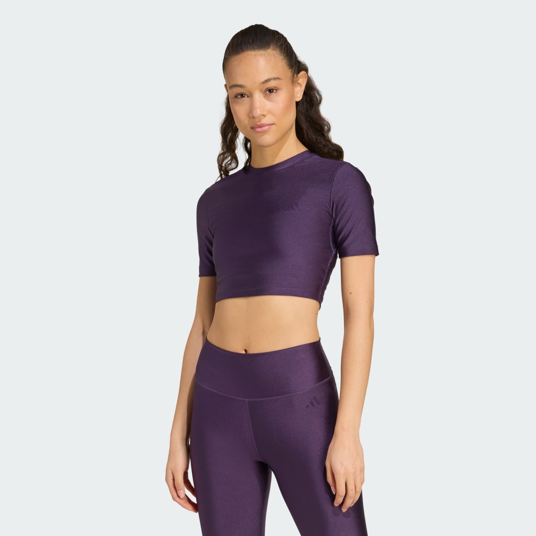 Γυαλιστερή μπλούζα Workout Essentials
