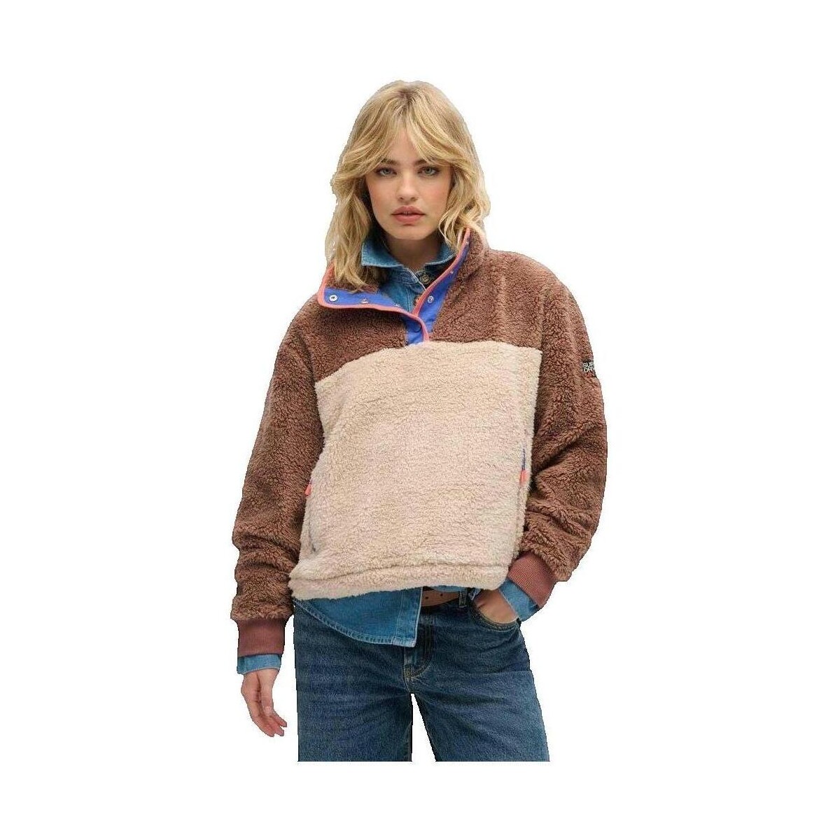 Πουλόβερ Superdry Super Soft Mash Up Henley