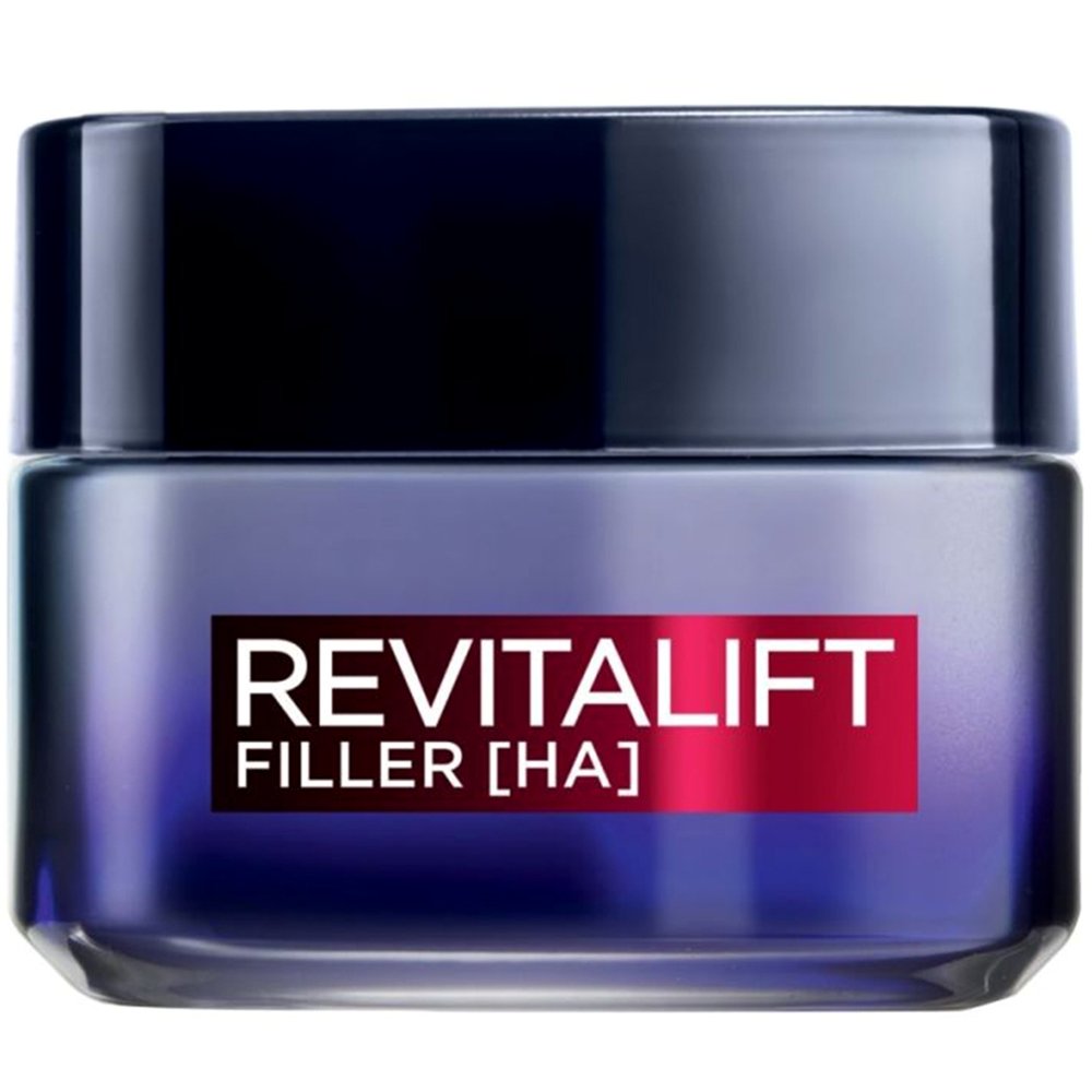 L'Oreal Paris Revitalift Filler Night Cream Αντιγηραντική Κρέμα Προσώπου Νύχτας με Υαλουρονικό Οξύ για Επαναφορά του Όγκου της Επιδερμίδας 50ml