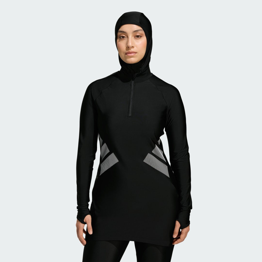 BIG BARS LONG SLEEVE SWIM TOP