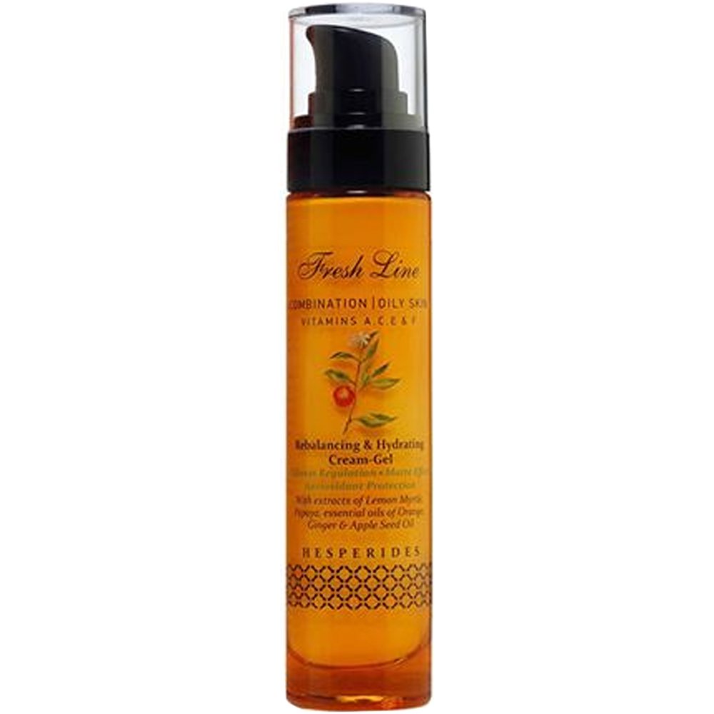 Fresh Line Face Remedies Hesperides Rebalancing & Hydrating Cream-Gel Ενυδατική Κρέμα Τζέλ Εσπερίδες για Εξισορρόπηση της Λιπαρότητας Κατάλληλο για Μεικτές & Λιπαρές Επιδερμίδες 50ml