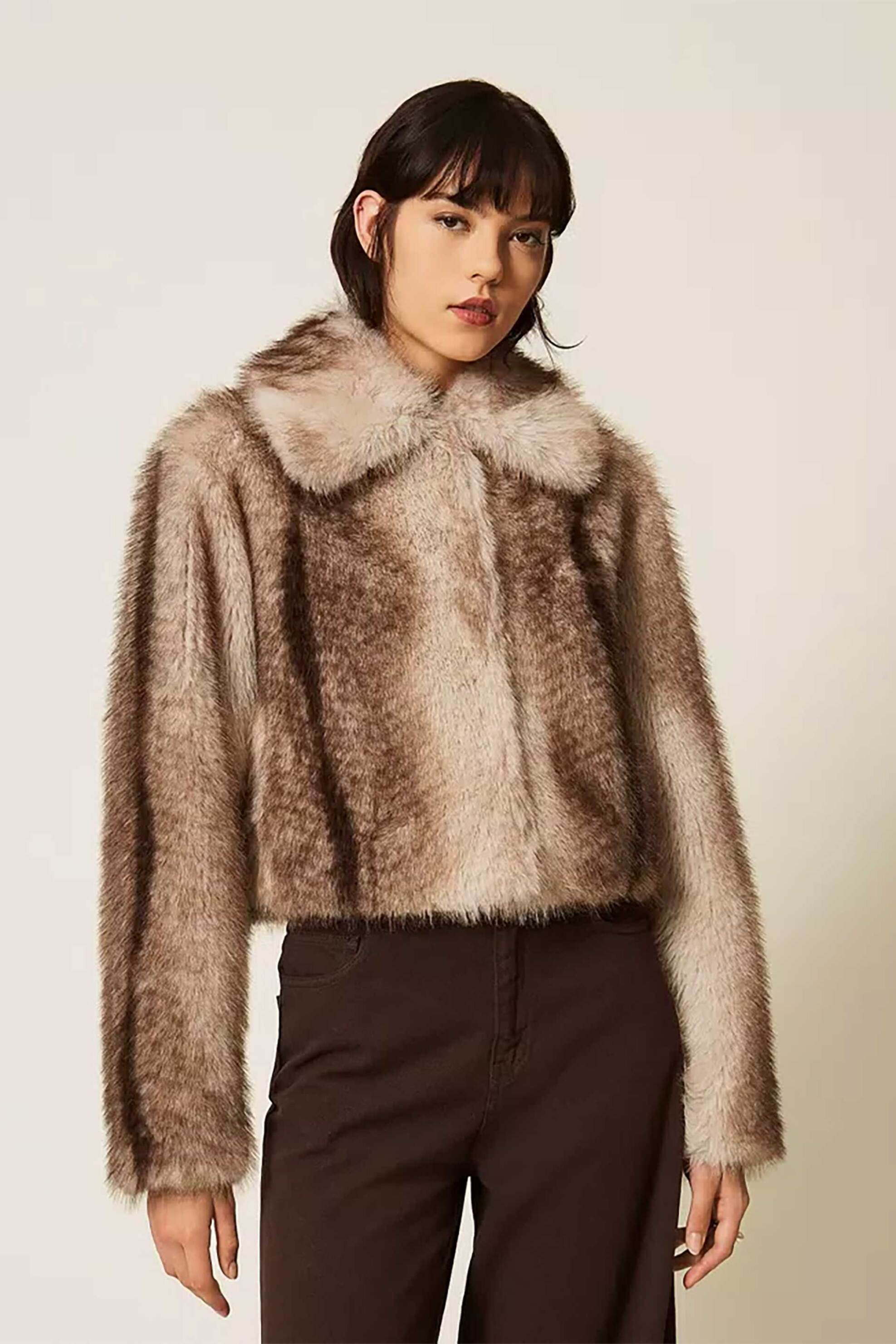 Twinset γυναικείο faux fur jacket