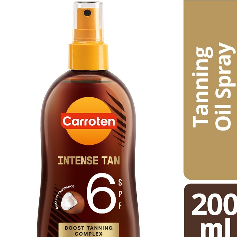 Carroten Intense Tan Spf6 Oil Spray Λάδι σε Μορφή Spray Χαμηλής Προστασίας για Γρηγορότερο & Ποιοτικότερο Μαύρισμα με Άρωμα Καρύδα 200ml