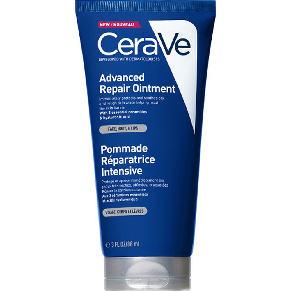 CeraVe Advanced Repair Ointment Επανορθωτική Αλοιφή για Πρόσωπο, Σώμα & Χείλη για Άμεση Ανακούφιση & Αποκατάσταση του Επιδερμικού Φραγμού 88ml