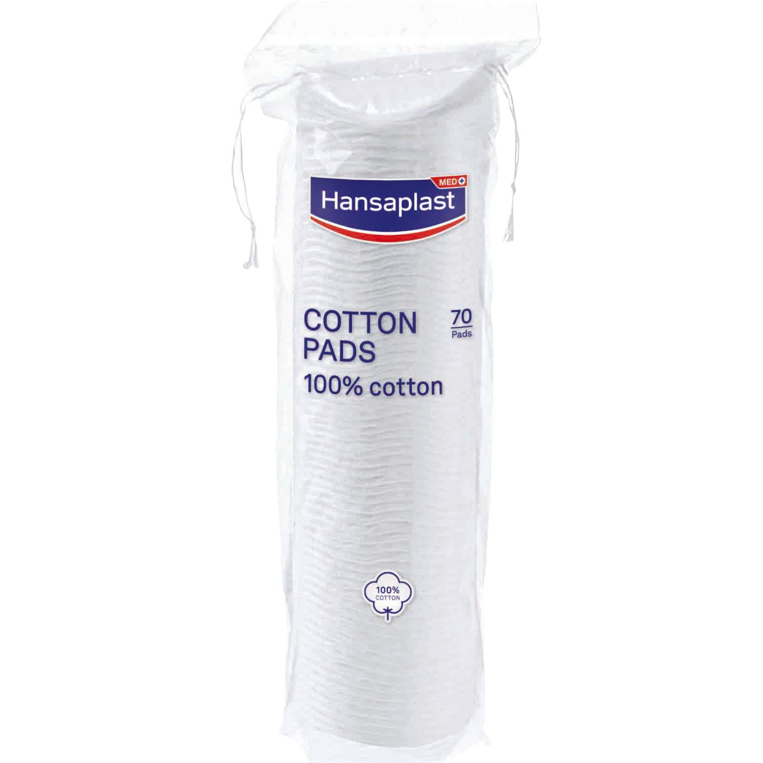 Hansaplast Cotton Pads Απαλοί Δίσκοι Από 100% Οργανικό Βαμβάκι Διπλής Όψης 70 Τεμάχια