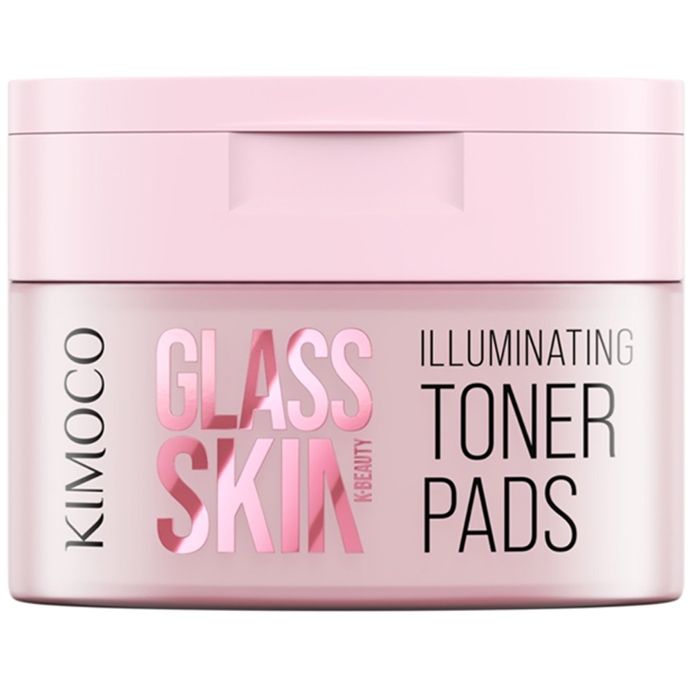 Kimoco Glass Skin Illuminating Face Toner Pads Εμποτισμένα Δισκία Προσώπου με Νερό Ρυζιού & Νιασιναμίδη 60 Τεμάχια